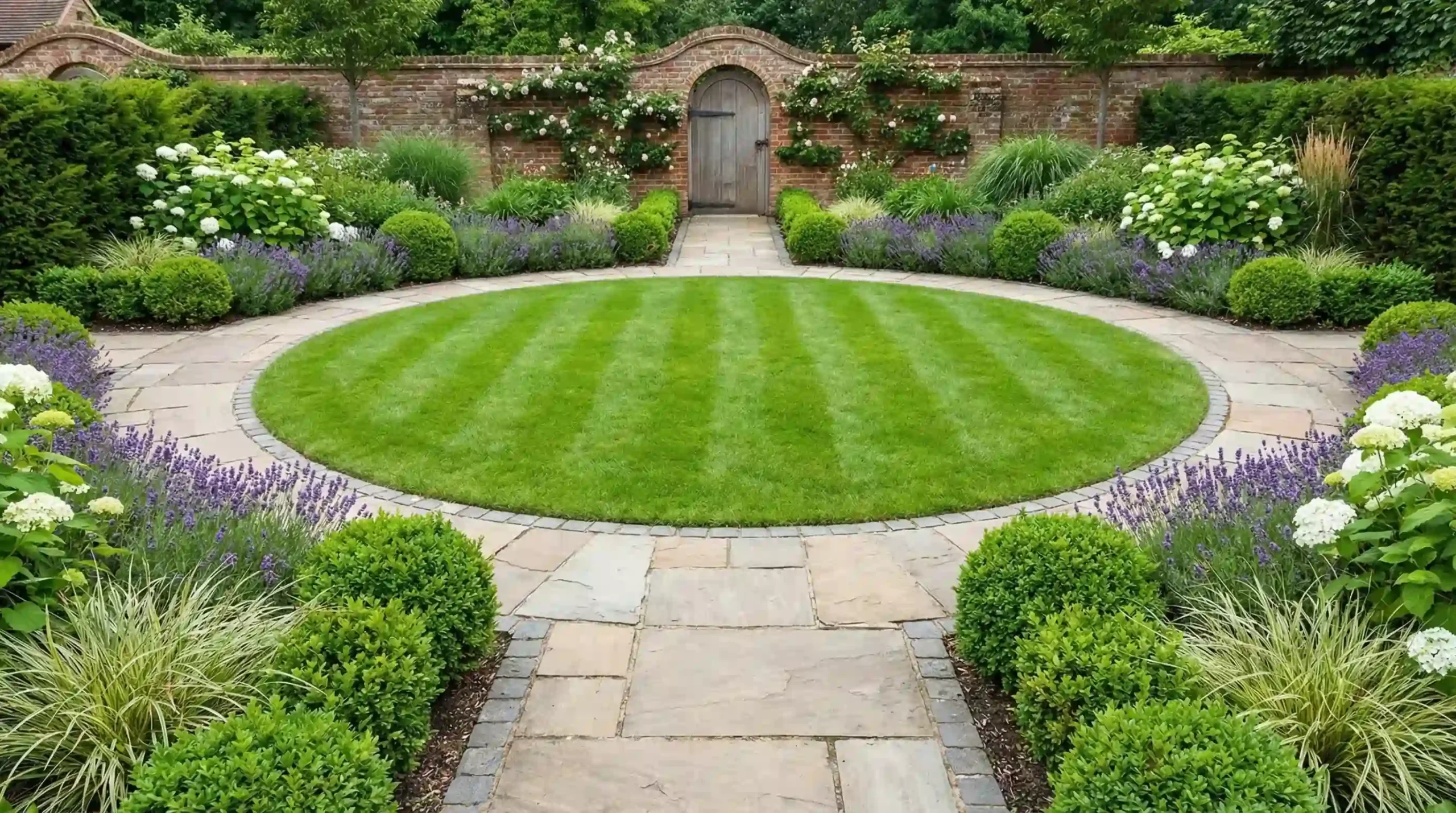Circular Landscaping Design in Lubbock, TX