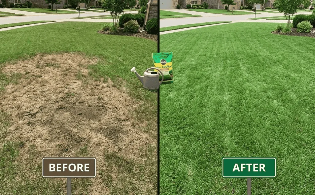 Fixing Brown Patches in Lawn 3 Treatment of Brown Patches in Lubbock Lawn
