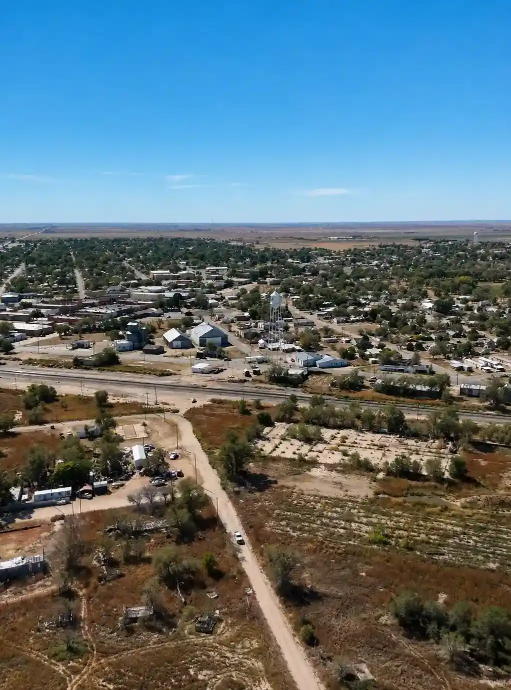 Downtown Littlefield, TX near the Lamb County Courthouse